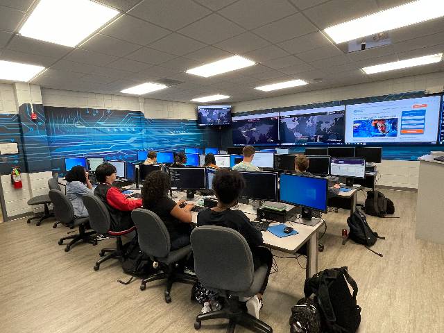 Students in the Cybersecurity Classroom